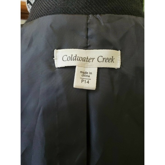 Coldwater Creek Jacquard Blazer Size 14P - Picture 8 of 11